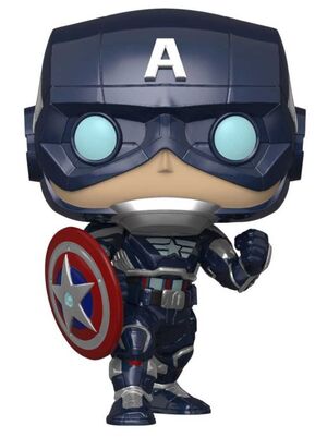 MARVEL AVENGERS (VIDEOJUEGO 2020) FIG 9CM POP CAPITAN AMERICA (STARK TECH S