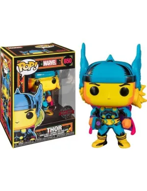 THOR FIG 9 CM BLACK LIGHT MARVEL POP! FUNKO 650                            
