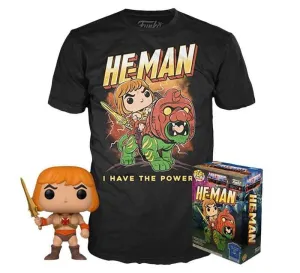 MASTERS OF THE UNIVERSE SET MINIFIGURA + CAMISETA HE-MAN M EXCLUSIVE