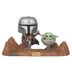 STAR WARS THE MANDALORIAN PACK 2 FIG 9CM POP MOMENT MANDALORIAN Y CHILD    