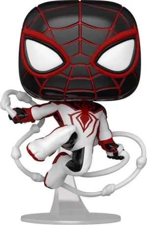 SPIDERMAN FIG 9CM POP MILES MORALES TRACK SUIT                             