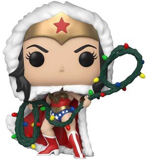 DC HOLIDAY FIG 9CM POP WONDER WOMAN WITH STRING LIGHT LASSO                