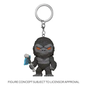 GODZILLA VS KONG LLAVERO POCKET POP! VINYL KING KONG WITH AXE 4 CM