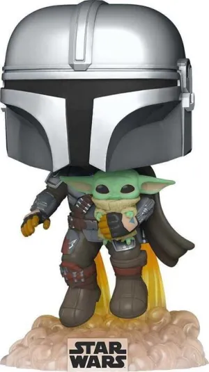 STAR WARS THE MANDALORIAN FIG 9CM POP MANDO VOLANDO CON JET PACK           