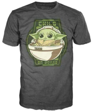 STAR WARS THE MANDALORIAN CAMISETA LOOSE TEE CHILD ON BOARD L              