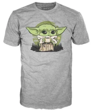 STAR WARS THE MANDALORIAN CAMISETA POP THE CHILD CALDO DE HUESOS S         
