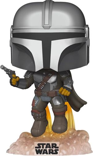STAR WARS THE MANDALORIAN POP! VINYL FIGURA MANDALORIAN - MANDO VOLANDO CON BLASTER 9 CM EDICIÓN ESPECIAL