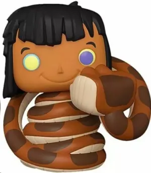 EL LIBRO DE LA SELVA POP! DISNEY VINYL FIGURA MOWGLI Y KAA (EXCLUSIVO) 9 CM