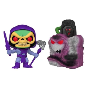 MASTERS OF THE UNIVERSE POP! TOWN VINYL FIGURA SNAKE MOUNTAIN CON SKELETOR 9 CM