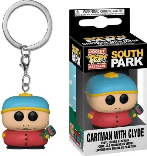 SOUTH PARK LLAVERO POCKET POP 4CM CARTMAN CON CLYDE                        