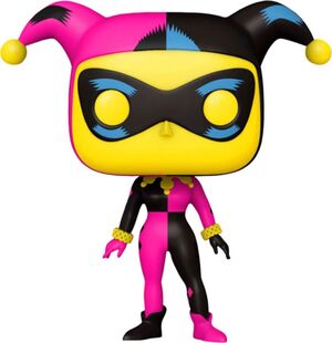 BATMAN POP! COMIC VINYL FIGURA HARLEY QUINN BLACK LIGHT 9CM