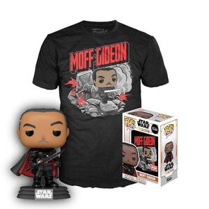 STAR WARS THE MANDALORIAN POP TEE SET FIGURA 9CM Y CAMISETA MOFF GIDEON M