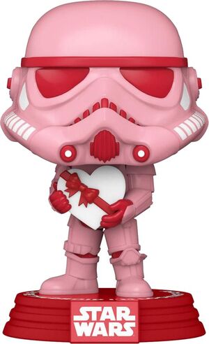 STAR WARS VALENTINES POP! STAR WARS VINYL FIGURA STORMTROOPER W/HEART 9 CM