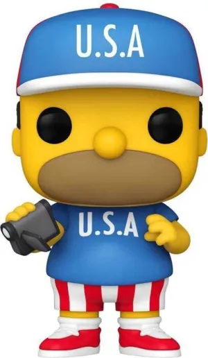 LOS SIMPSON FIG 9CM POP USA HOMER                                          