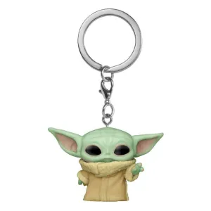 STAR WARS THE MANDALORIAN LLAVERO POCKET POP! VINYL BABY YODA 4 CM
