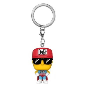 LOS SIMPSON LLAVERO POCKET POP 4CM DUFFMAN                                 
