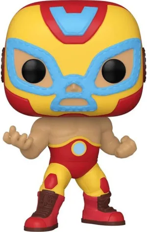 MARVEL LUCHA LIBRE FIGURA POP! VINYL IRON MAN 9 CM