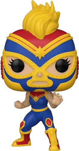 MARVEL LUCHA LIBRE FIGURA POP! VINYL CAPITANA MARVEL 9 CM