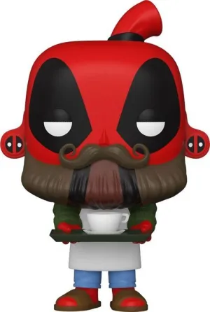 DEADPOOL 30TH ANNIVERSARY FIGURA POP! VINYL COFFEE BARISTA DEADPOOL 9 CM