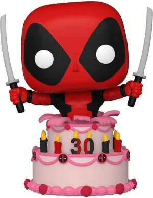 DEADPOOL 30TH ANNIVERSARY FIGURA POP! VINYL DEADPOOL IN CAKE 9 CM