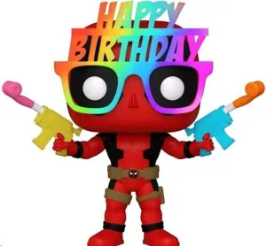 DEADPOOL POP! MARVEL VINYL FIGURA 30TH BIRTHDAY GLASSES DEADPOOL 9 CM
