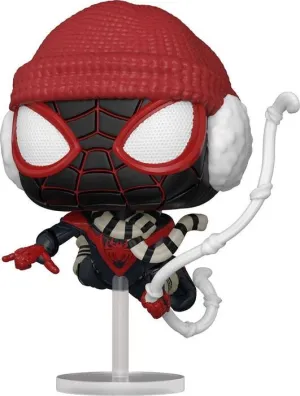 SPIDERMAN MILES MORALES POP! GAMES VINYL FIGURA MILES MORALES WINTER SUIT 9 CM