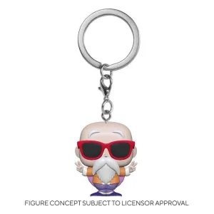 DRAGON BALL Z LLAVERO POCKET POP! VINYL MASTER ROSHI (PEACE SIGN) 4 CM