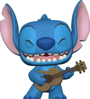 LILO & STITCH POP! DISNEY VINYL FIGURA STITCH W/UKELELE 9 CM