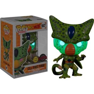 DRAGON BALL FIG 9 CM CELL (FIRST FORM) POP! ANIMATION VINILO (GITD) F-947