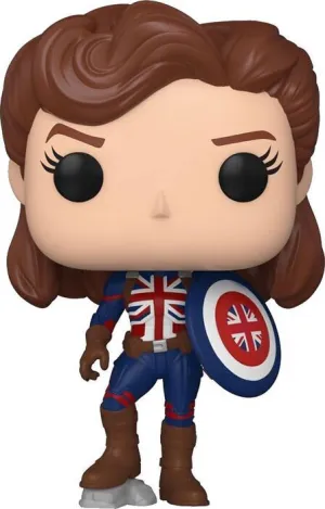 ¿QUÉ PASARÍA SI...? POP! MARVEL VINYL FIGURA CAPTAIN CARTER 9 CM