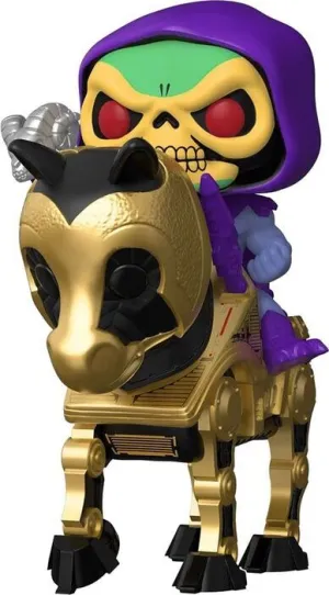 MASTERS OF THE UNIVERSE POP! RIDES VINYL FIGURA SKELETOR CON NIGHT STALKER 18 CM
