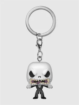 PESADILLA ANTES DE NAVIDAD LLAVERO POCKET POP! FIGURA 4CM JACK CON CARA DE MIEDO