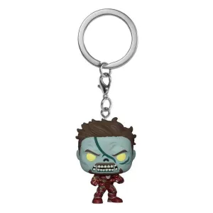 ¿QUÉ PASARÍA SI...? LLAVERO POCKET POP! VINYL ZOMBIE IRON MAN 4 CM