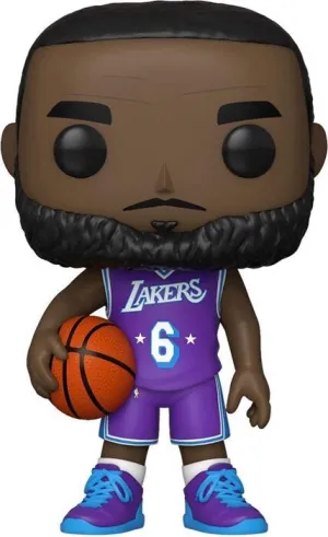 NBA LEGENDS POP! SPORTS VINYL FIGURA LAKERS - LEBRON JAMES (EQUIPACIÓN MORADA) 9 CM