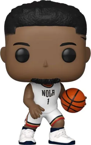 NBA LEGENDS POP! SPORTS VINYL FIGURA PELICANS - ZION WILLIAMSON (EQUIPACIÓN BLANCA) 9 CM