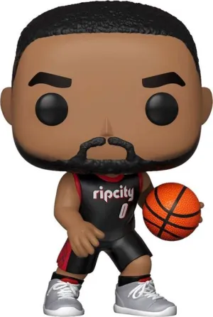 NBA LEGENDS POP! SPORTS VINYL FIGURA BLAZERS - DAMIAN LILLARD (EQUIPACIÓN NEGRA) 9 CM