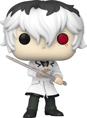 TOKYO GHOUL POP! ANIMATION VINYL FIGURA KEN KANEKI ICON TRAJE BLANCO 9 CM