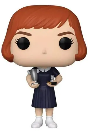 GAMBITO DE DAMA POP! TV VINYL FIGURA BETH W/TROPHIES 9 CM