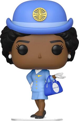 PAN AM FIGURA POP! AD ICONS VINYL AZAFATA CON BOLSO AZUL 9 CM