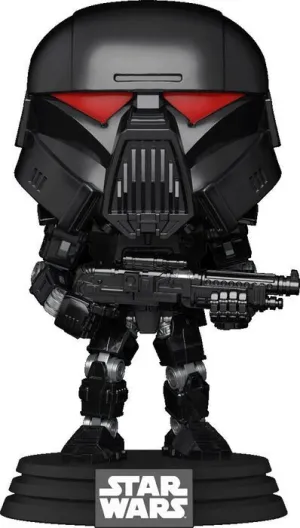 STAR WARS THE MANDALORIAN FIGURA POP! VINYL 9CM DARK TROOPER (BATTLE)