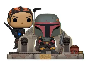 STAR WARS THE MANDALORIAN PACK DE 2 POP MOMENT! VINYL FIGURAS BOBA FETT Y FENNEC SHAND 9 CM