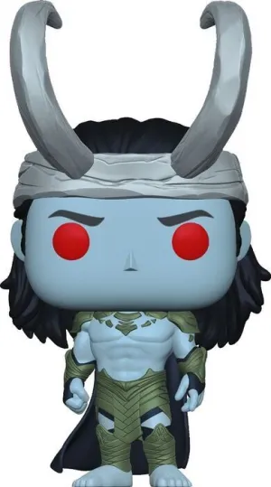 ¿QUÉ PASARÍA SI...? POP! ANIMATION VINYL FIGURA FROST LOKI GIGANTE 9 CM
