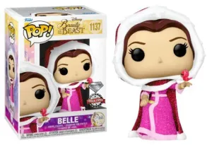LA BELLA Y LA BESTIA FIG 9 CM BELLE (DIAMOND GLITTER) POP! DISNEY F-1137