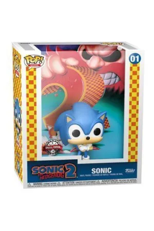 SONIC THE HEDGEHOG 2 POP! GAME COVER VINYL FIGURA SONIC HEO EXCLUSIVE 9 CM