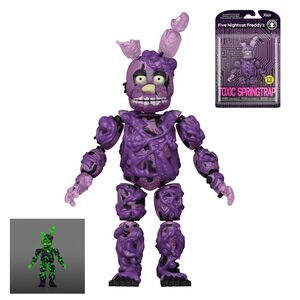 FIVE NIGHTS AT FREDDY'S FIGURA TOXIC SPRINGTRAP (BRILLA EN LA OSCURIDAD) 13 CM