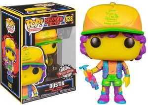 STRANGER THINGS POP! TV VINYL FIGURA DUSTIN CON CAMISETA DE CARNE (BLACKLIGHT)  EDICIÓN ESPECIAL