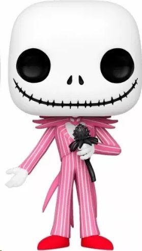 PESADILLA ANTES DE NAVIDAD POP! DISNEY VINYL FIGURA JACK TRAJE ROSA 9 CM