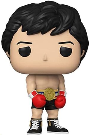 ROCKY FIGURA POP! MOVIES VINYL 45TH ANNIVERSARY ROCKY GOLD BELT 9 CM