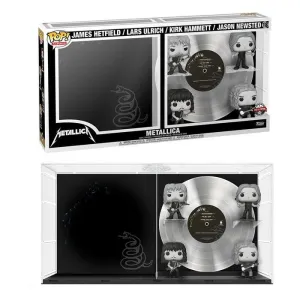 METALLICA PACK DE 4 FIGURAS POP! ALBUMS DLX VINYL METALLICA (B&W) 9 CM