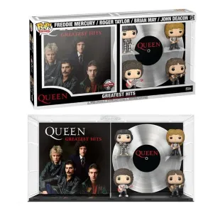 QUEEN PACK DE 4 FIGURAS POP! ALBUMS VINYL GREATEST HITS 9 CM